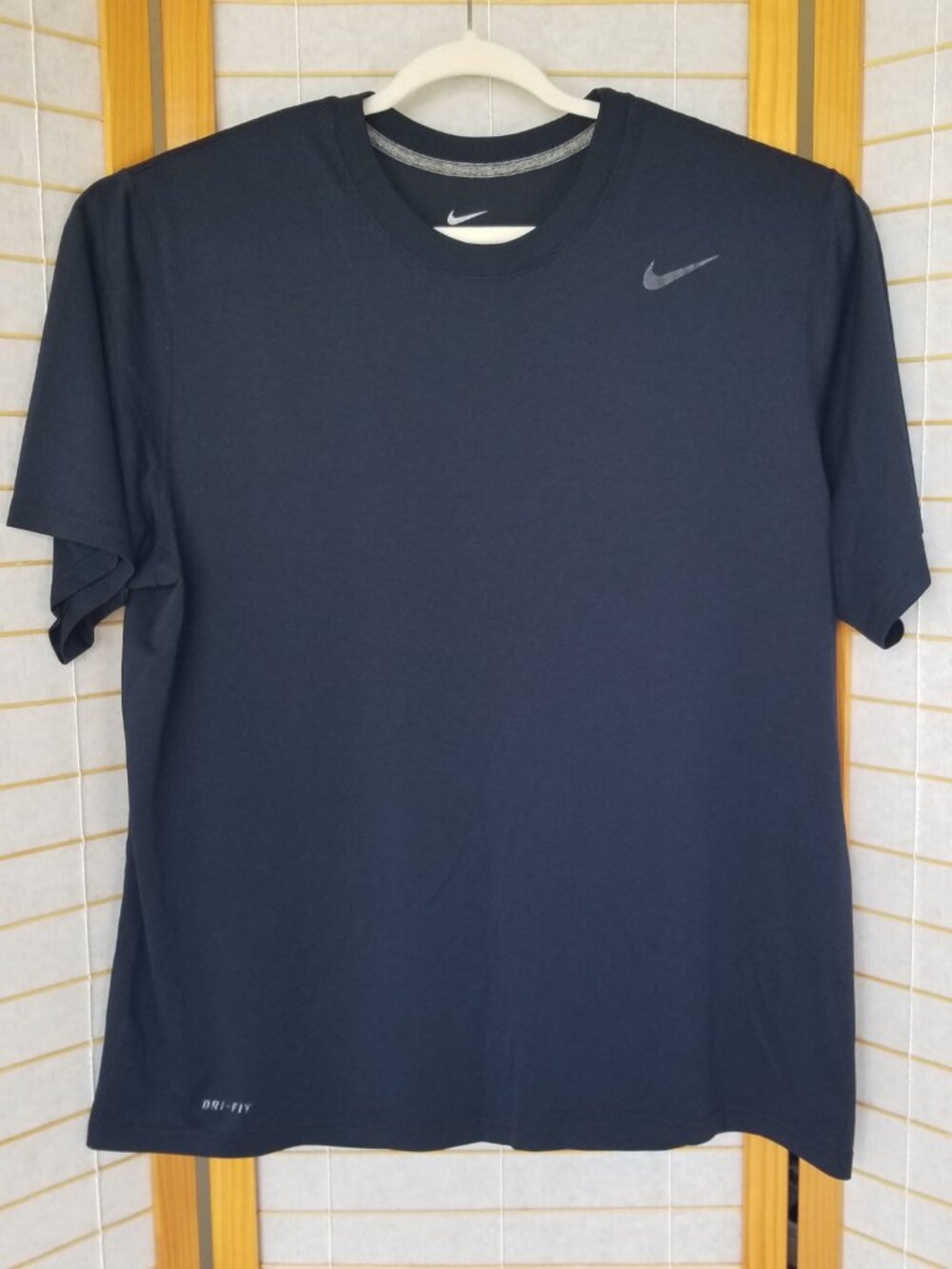 Nike Dri-Fit Men's Performance Tee Navy Blue Crew Neck Shirt Size XL